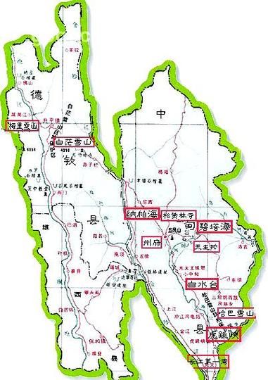  云南迪庆藏族自治州维西傈僳族自治县现有重症22例:迪庆维西县高清地图