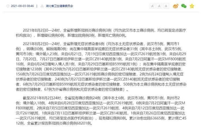 31省市新增6例无症状感染者涉9省(31省新增2例无症状患者)