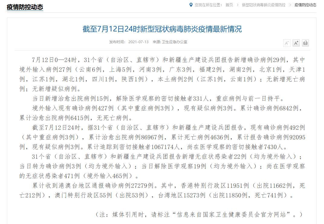 【31省新增24例确诊其中本土29例_31省新增23例确诊含1例本土】